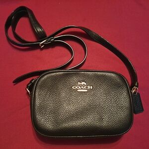 Coach Black Leather Crossbody Bag